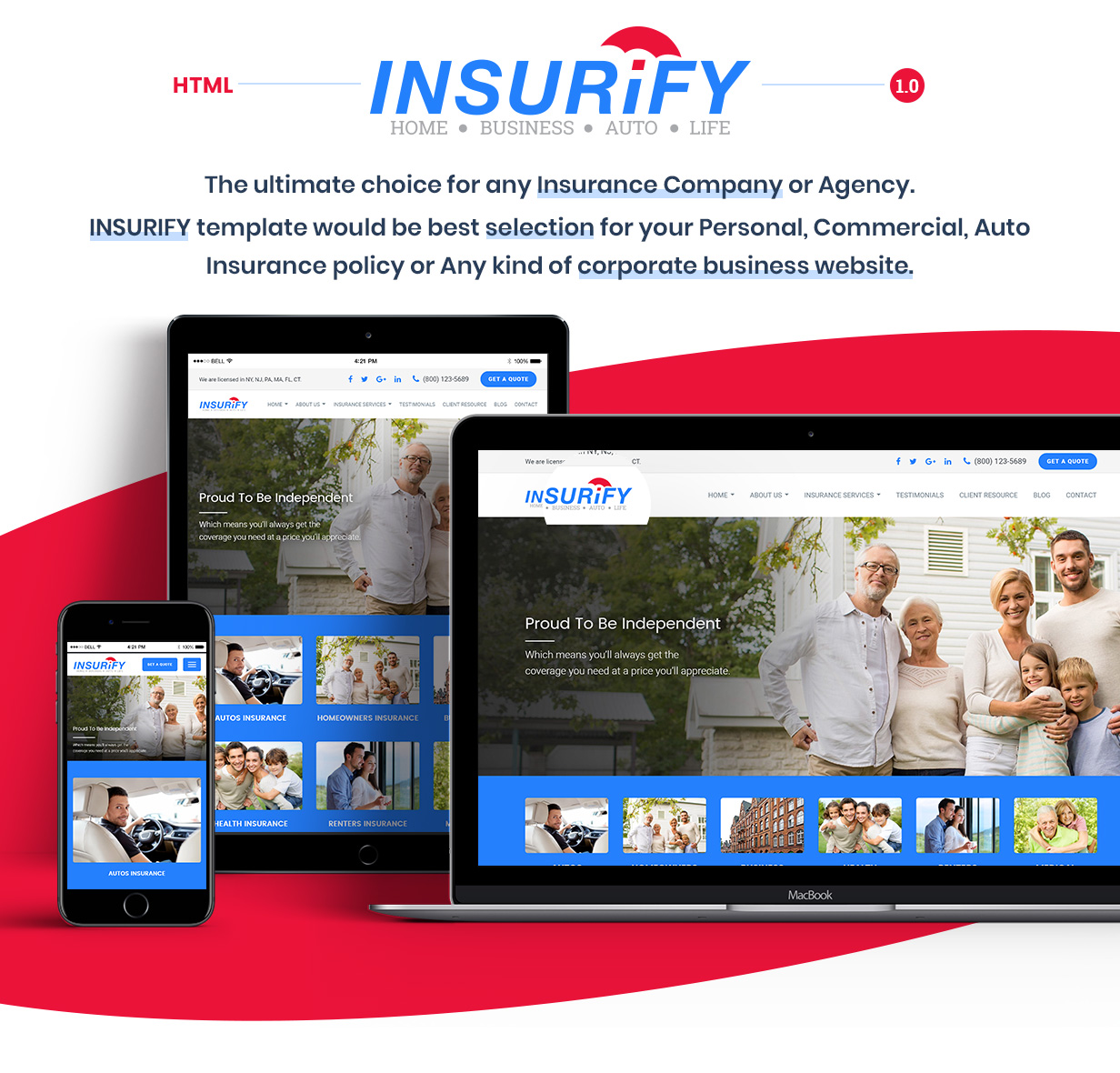 Nulled Insurance Pro Ultimate Template for Insurance Agency free