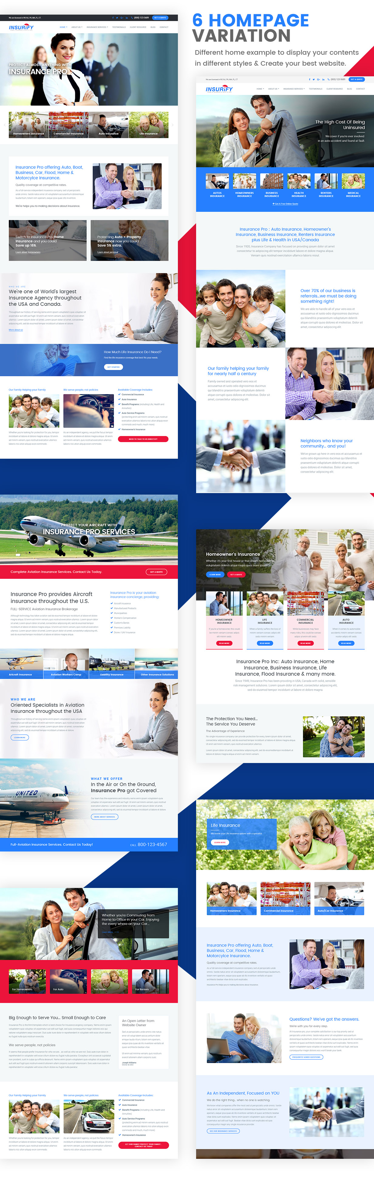 Insurance Template Features