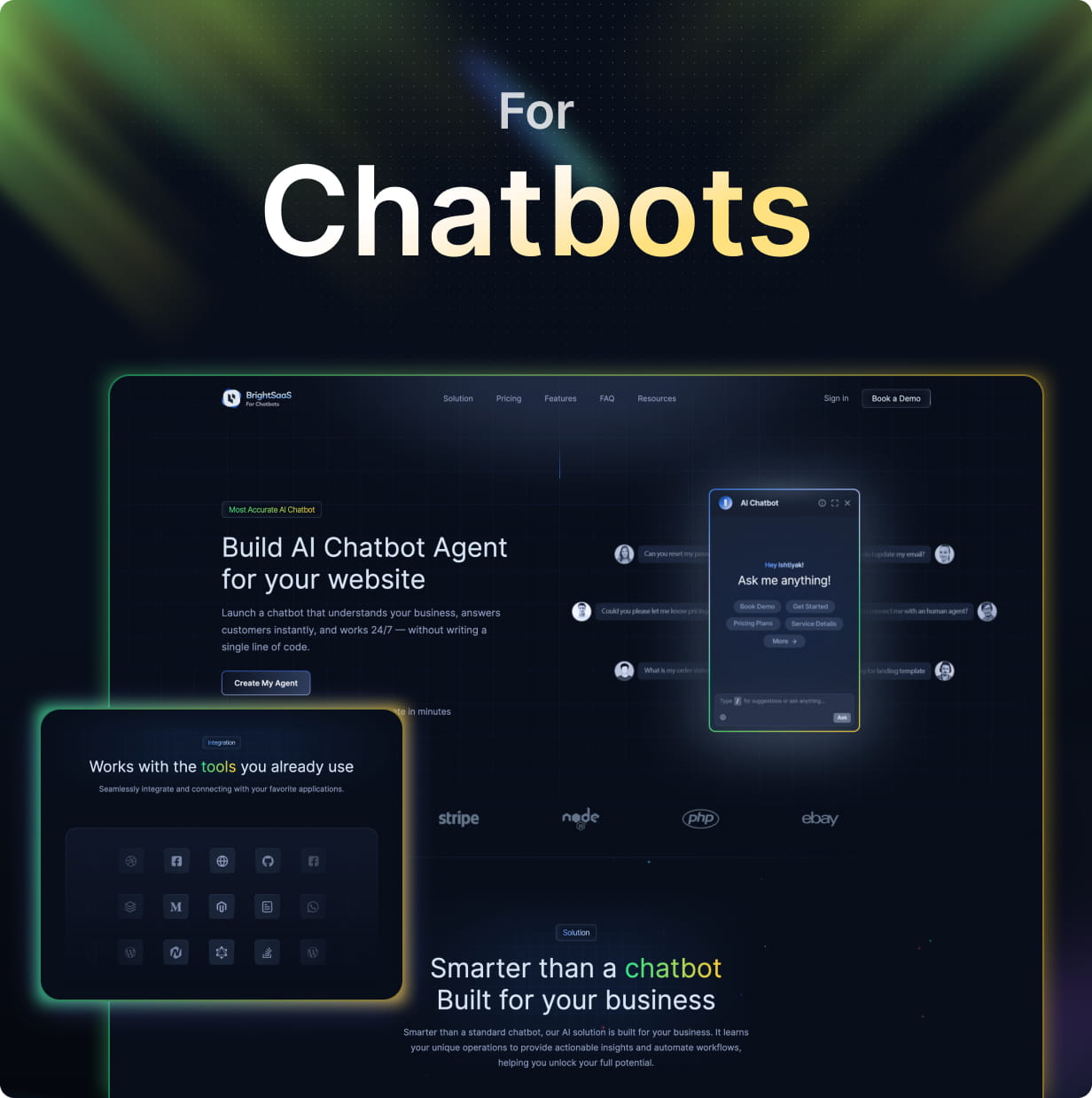 AI Chatbot Landing Page