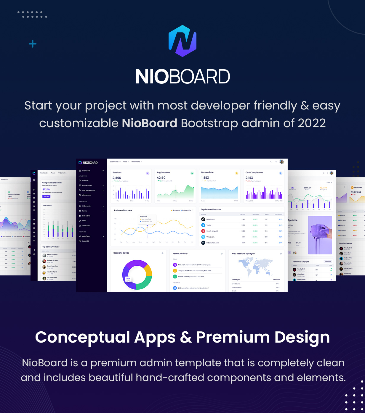 NioBoard - React Admin Dashboard Template