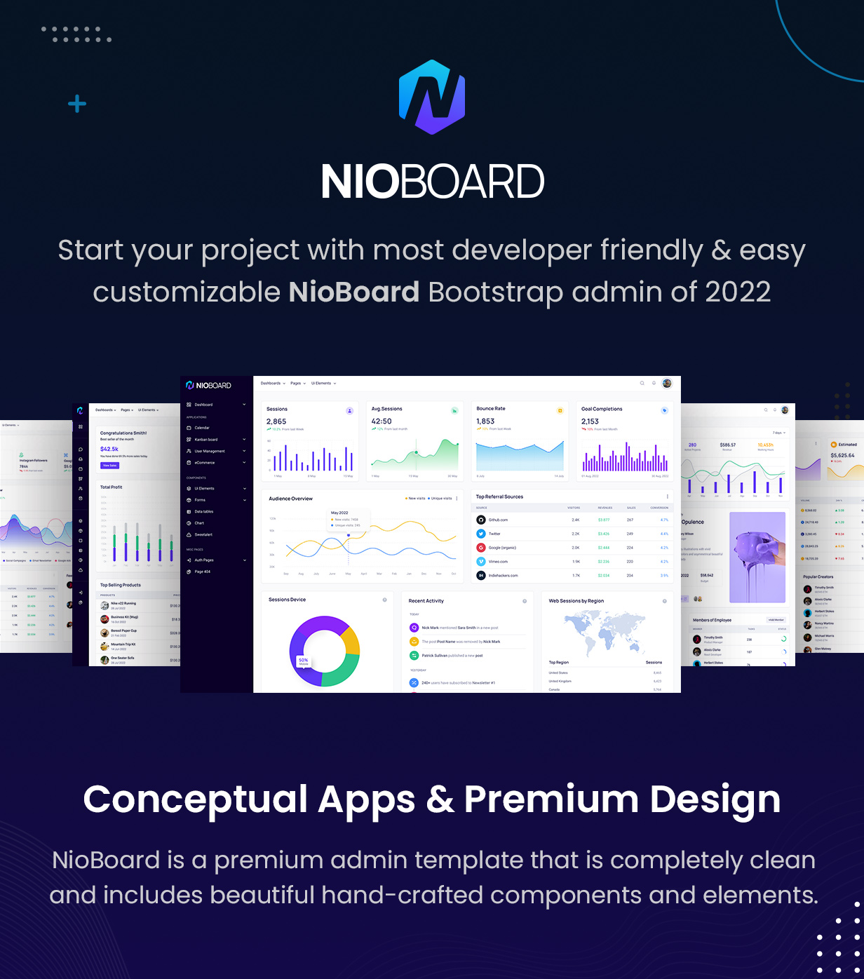 NioBoard - Vue Admin Dashboard Template